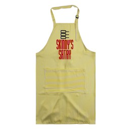Customized yellow halter neck apron design double ring buckle activity rope printed logo bag design apron custom bar apron apron manufacturing factory  AP199 Customized yellow halter neck apron design double ring buckle activity rope printed logo bag design apron custom bar apron apron manufacturing factory  AP199